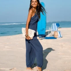 Women's Plunge Halter Jogger Jumpsuit - Cupshe -Cupshe GUEST ec52ef7e e8ad 4938 97e6 557b27fb512a