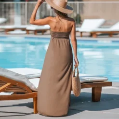 Women's Smocked Maxi Tube Dress - Cupshe -Cupshe GUEST eef05706 bef8 4336 9842 95fda80bfcbc