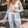 Women's Colorblock Open-Front Longline Cardigan - Cupshe -Cupshe GUEST ef14fad1 32a5 44ea 8df8 f281743a9539