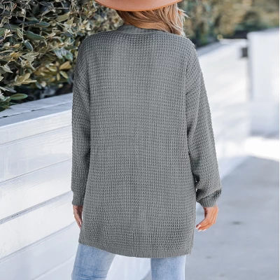 Women's Chunky Knit Open Front Cardigan - Cupshe 5 Women's Chunky Knit Open Front Cardigan - Cupshe - Image 3