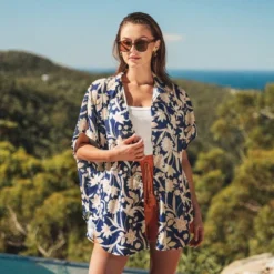 Women's Floral Dropped Shoulder Shirt - Cupshe -Cupshe GUEST f0a4d332 56dd 425e 981a c05a44a698ad