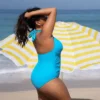 Women's Plus Size Halter Ruched One Piece Swimsuit - Cupshe -Cupshe GUEST f0eceae9 9812 43ea 9551 097fc6a4fd2d