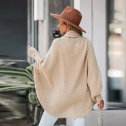 Women's Caramel Popcorn Knit Shawl Collar Cardigan - Cupshe -Cupshe GUEST f1a942c3 7c1a 4c9c 80e6 1c4d9680e272