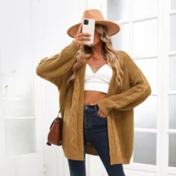 Women's Colorart Chunky Knit Longline Cardigan - Cupshe -Cupshe GUEST f3e103ee 6e85 4df3 9f4b 8e698be6b25e