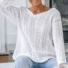 Women's Pointelle Knit Twisted-Back Sweater - Cupshe 1 Women's Pointelle Knit Twisted-Back Sweater - Cupshe -Cupshe GUEST f4227edb c779 4bc9 a415 6fad41e2959d