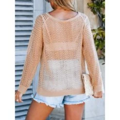 Women's Cutout Raglan Sleeve Sweater - Cupshe -Cupshe GUEST f5bf5d5b f834 4f0a 877f aa370d29865a