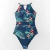 Women's High Neck Cutout One Piece Swimsuit - Cupshe -Cupshe GUEST f5cf8b91 7dc5 4811 afc5 f40d256eefa8