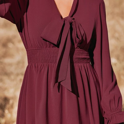 Women's Autumn Air Bow Tiered Ruffled Mini - Cupshe 4 Women's Autumn Air Bow Tiered Ruffled Mini - Cupshe - Image 2