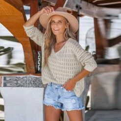 Women's Crochet V-Neck Sweater - Cupshe 13 Women's Crochet V-Neck Sweater - Cupshe -Cupshe GUEST f887d8c1 286c 41c2 982b a820c4941828