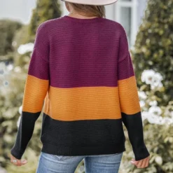 Women's Colorblock Striped Rib Sweater - Cupshe -Cupshe GUEST f9ae9b7d 0da9 488c 9949 560028357e02