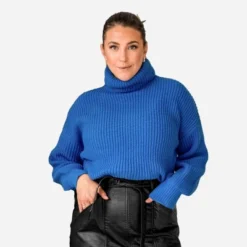 Women's Ribbed Turtleneck Sweater - Cupshe -Cupshe GUEST fa13a0af da0b 476b a248 85ceaacfe9bf