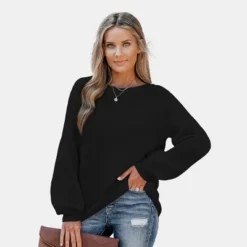 Women's Ivory Puff Sleeve Sweater - Cupshe -Cupshe GUEST fc512c1e 405f 4fea ad9e 76ad71319195