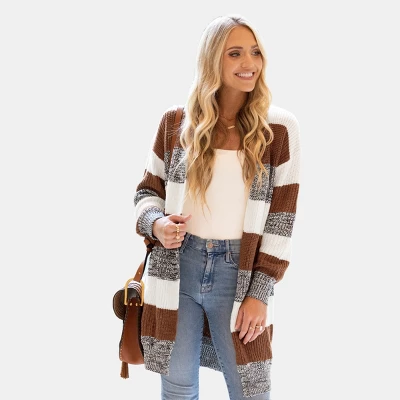 Women's Autumn Leaves Open-Front Cardigan - Cupshe 11 Women's Autumn Leaves Open-Front Cardigan - Cupshe - Image 9